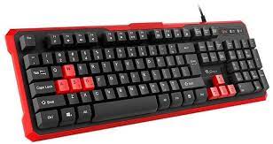 GENESIS RHOD 110 Gaming Keyboard, US Layout, Wired, Red