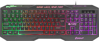 Fury HELLFIRE 2 Gaming keyboard, RGB LED light, US, Wired, Black