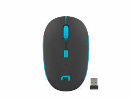 Natec Mouse, Martin, Wireless, 1600 DPI, Optical, Black/Blue