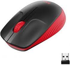 Logitech Full size Mouse M190 Wireless, Red, USB